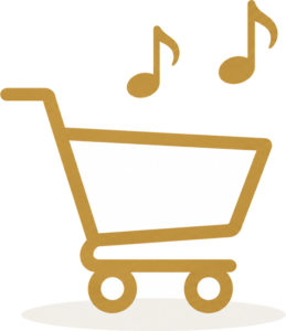 Empty basket with music notes – S&C Music